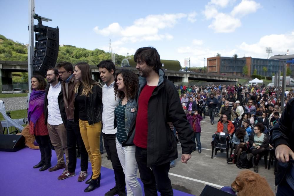 Acto de Podemos con Íñigo Errejón en La Felguera