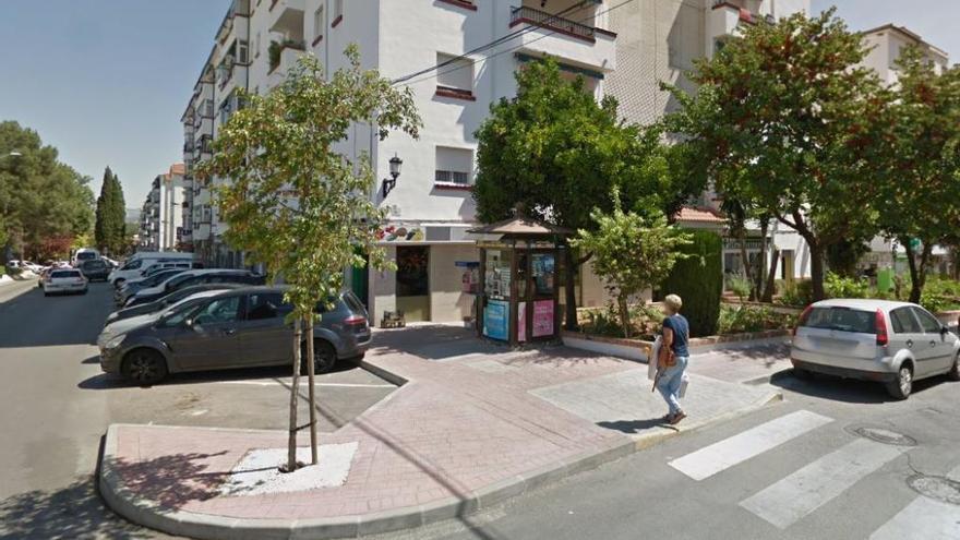 El punto de venta de la ONCE en la avenida de Málaga de Ronda.