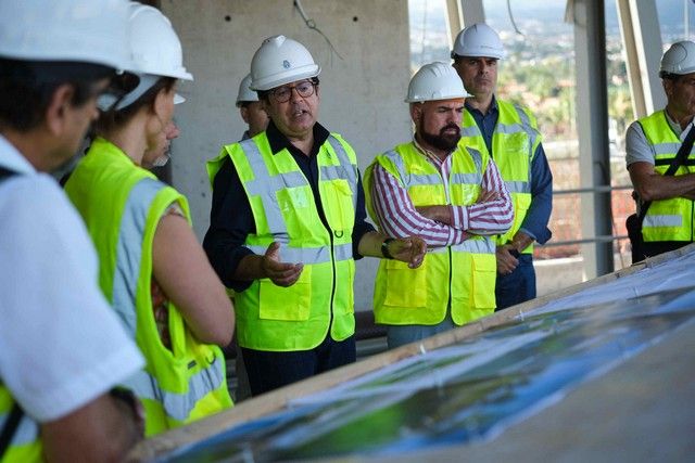 Visita a las obras de la Piscina Puerto de la Cruz