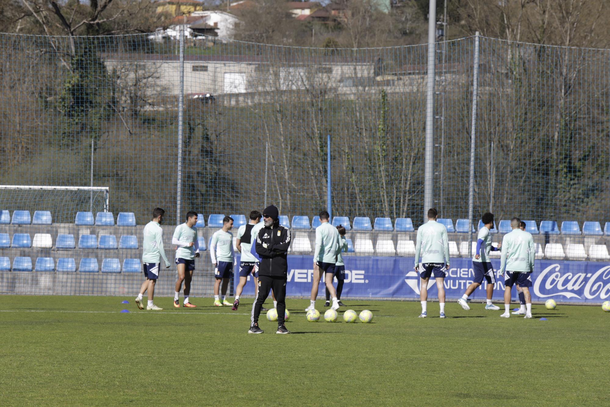 EN IMÁGENES: el entrenamiento del Oviedo