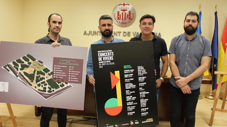 Terraza y césped para los conciertos de la Feria de Julio