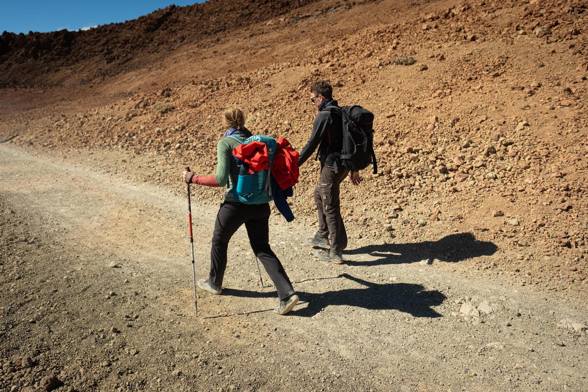 Rescate de senderistas turistas en el Parque Nacional del Teide