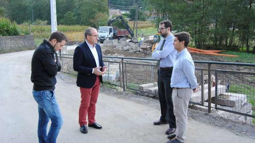 Visita de Carrera a las obras de Cans. // D.P.