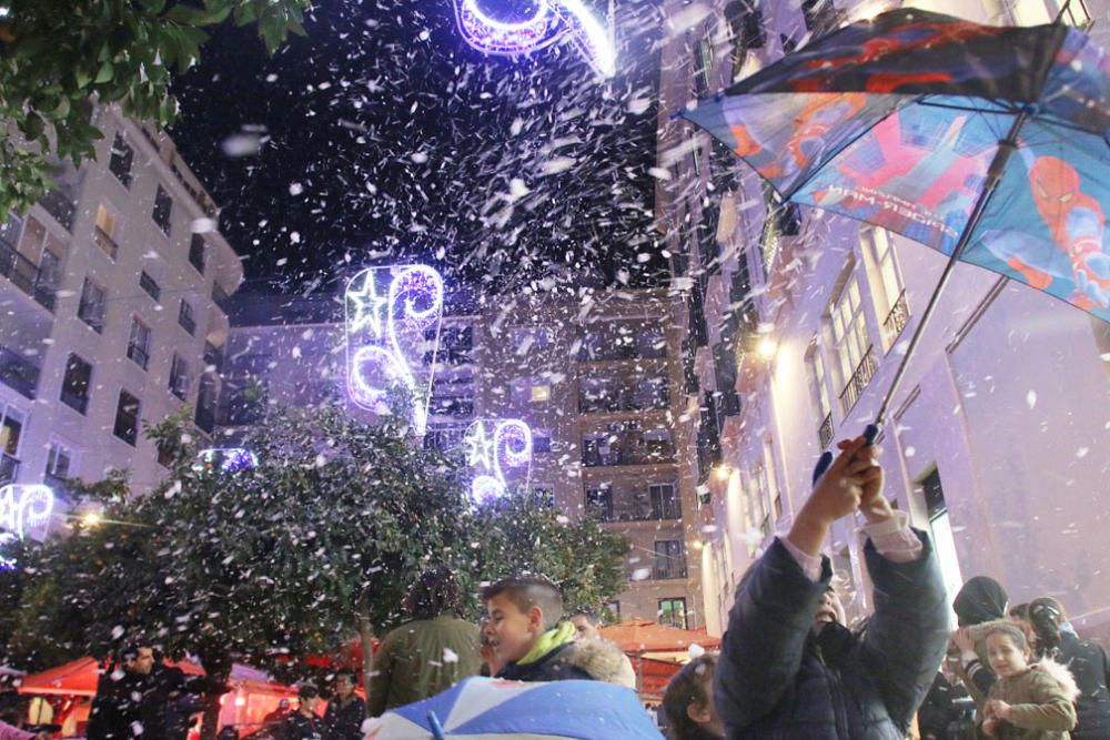 Por tercer año consecutivo, esta iniciativa atrae a niños y familias a la céntrica plaza de Málaga capital