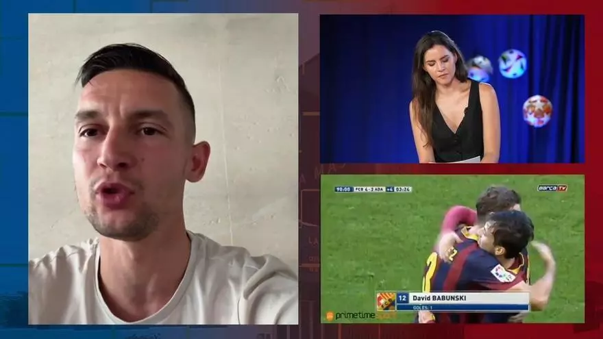 David Babunski: "La manera de transmitir, la exigencia y los detalles en el juego son uno de los secretos de La Masia"