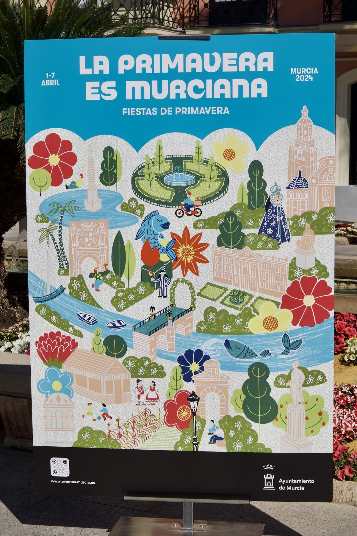 Cartel de las Fiestas de Primavera 2024 de Murcia