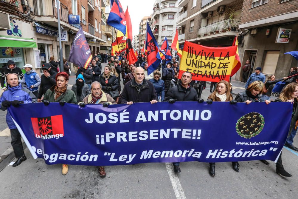 La Falange, en la manifestación en Callosa