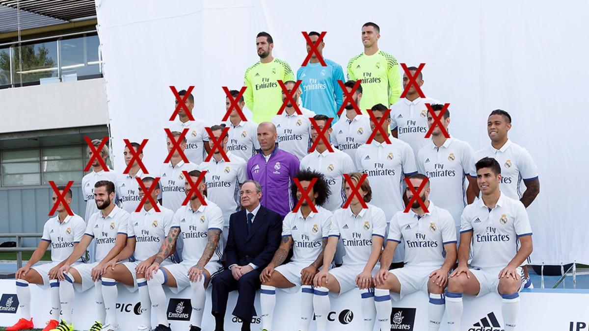 Casi toda la plantilla del Real Madrid se ha lesionado esta temporada