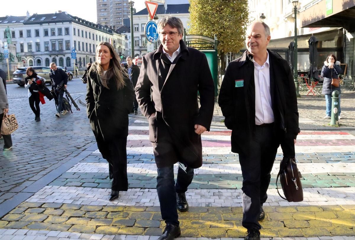 Carles Puigdemont, Jordi Turull y Míriam Nogueras en una imagen reciente.