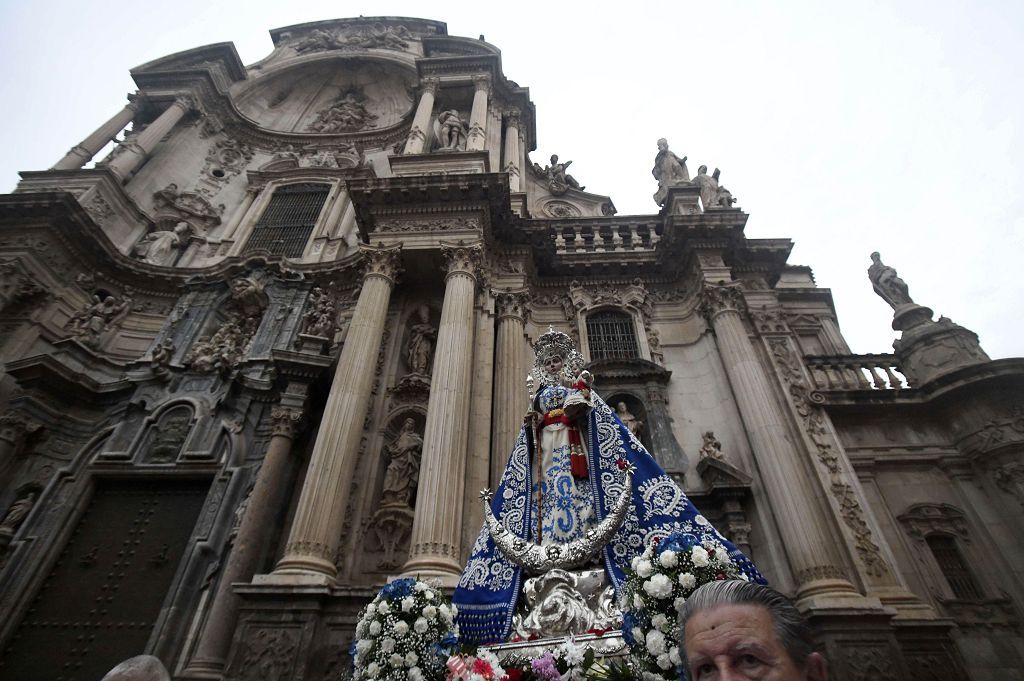 Romería de Murcia: Misa previa y primer tramo del recorrido