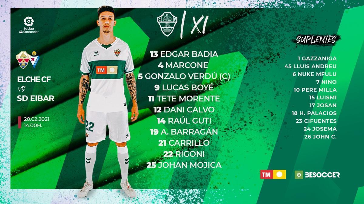once inicial del Elche