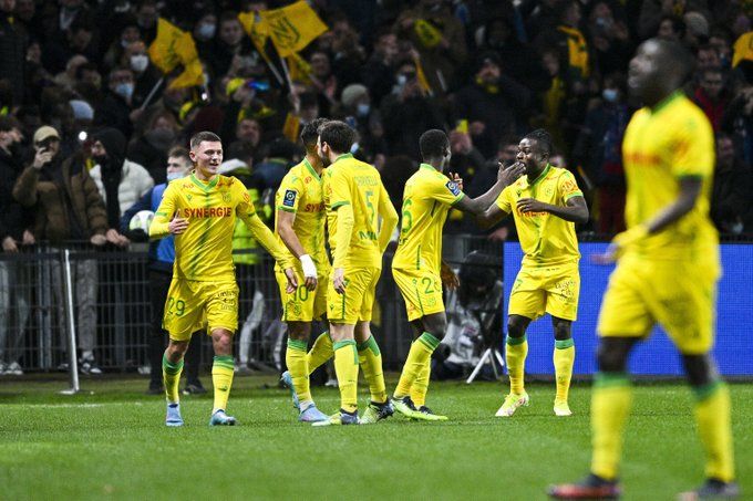 El Nantes, celebrando un gol al PSG.