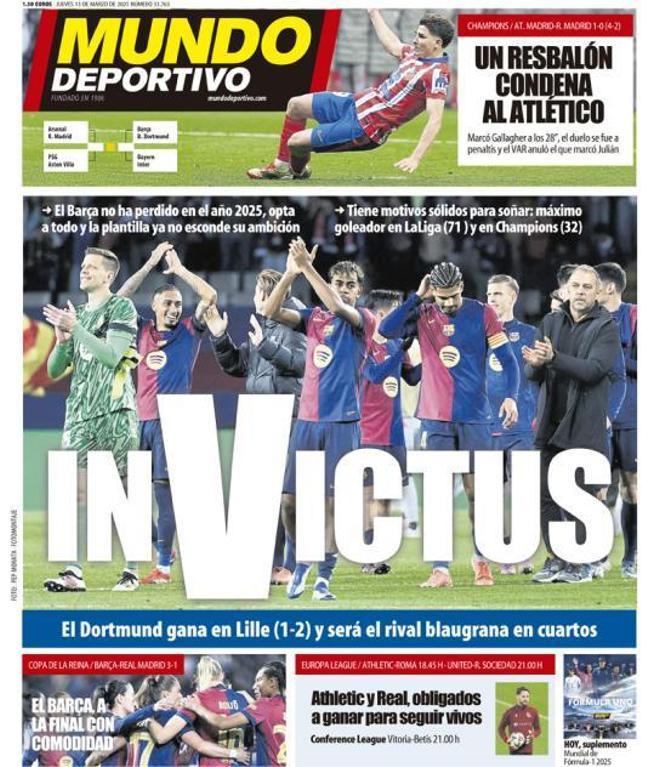 Estas son las portadas de la prensa deportiva de hoy, jueves 13 de marzo