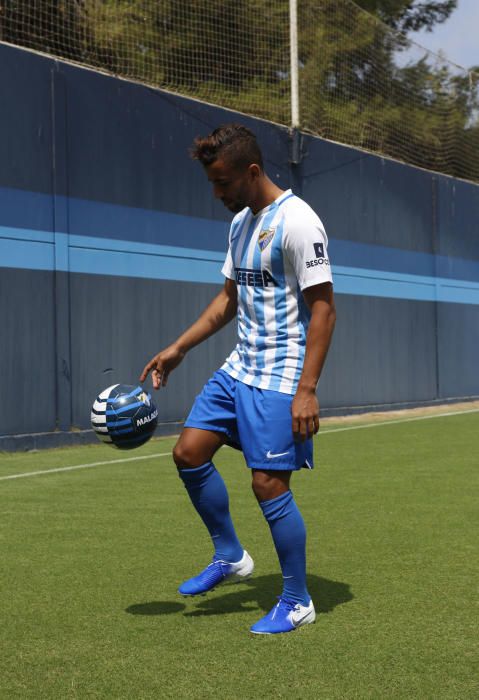 El Málaga CF presenta a Sadiku , González, y Benkhemassa