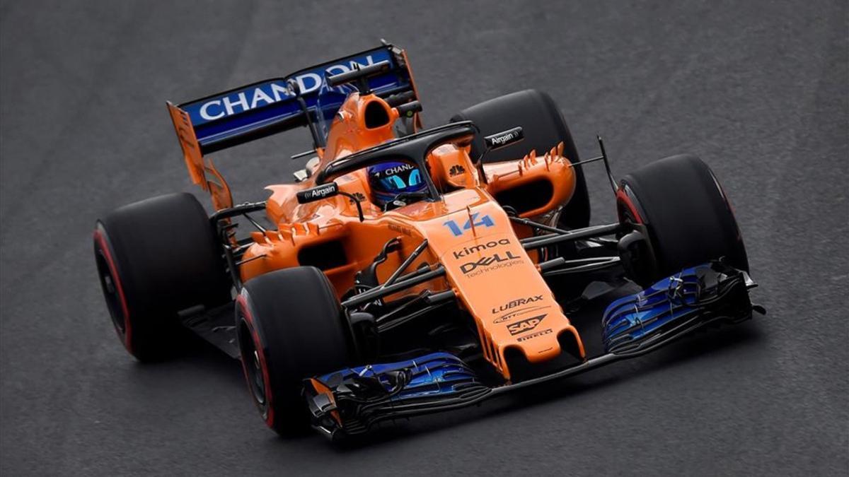 Fernando Alonso rodó 50 vueltas en el Circuit de Barcelona