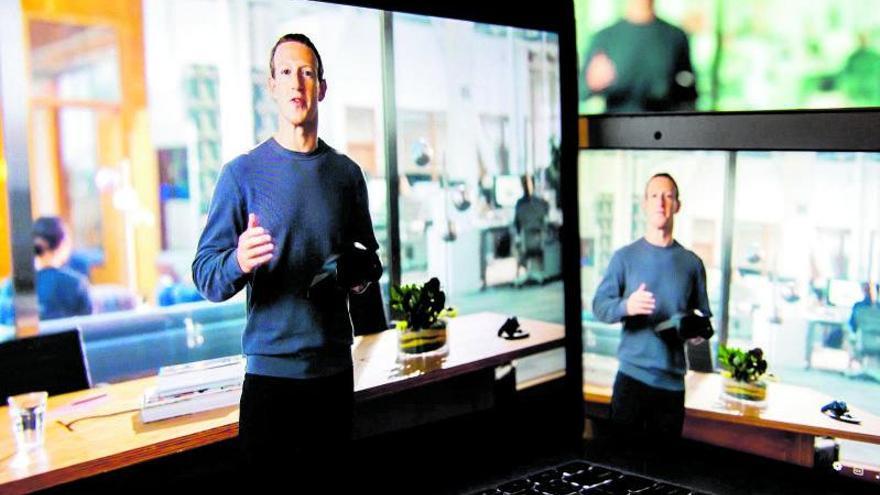 El fundador y director de Meta, Mark Zuckerberg, en una charla virtual. | M. N.