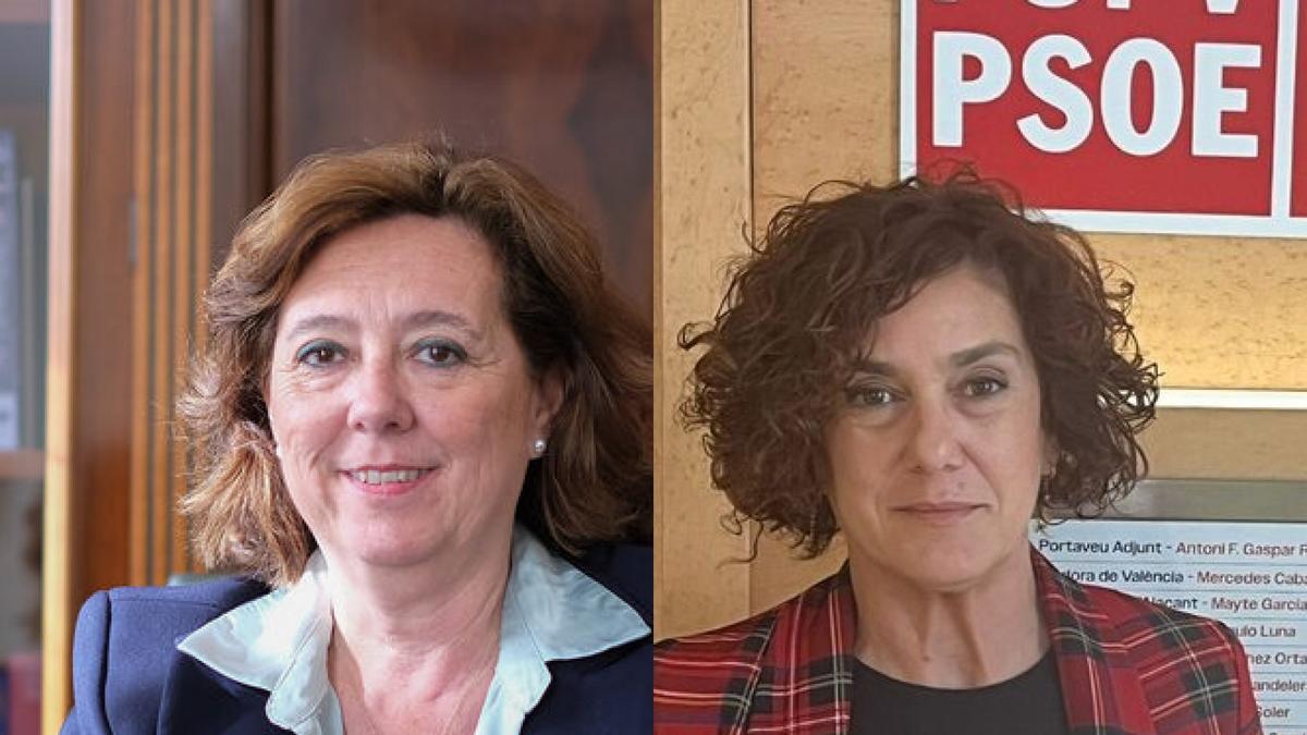 Las diputadas autonómicas de la Vega Baja, María Gómez y Ana Belén Juárez