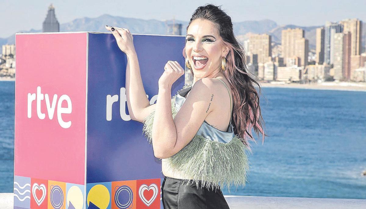 La presentadora Inés Hernand, en Benidorm