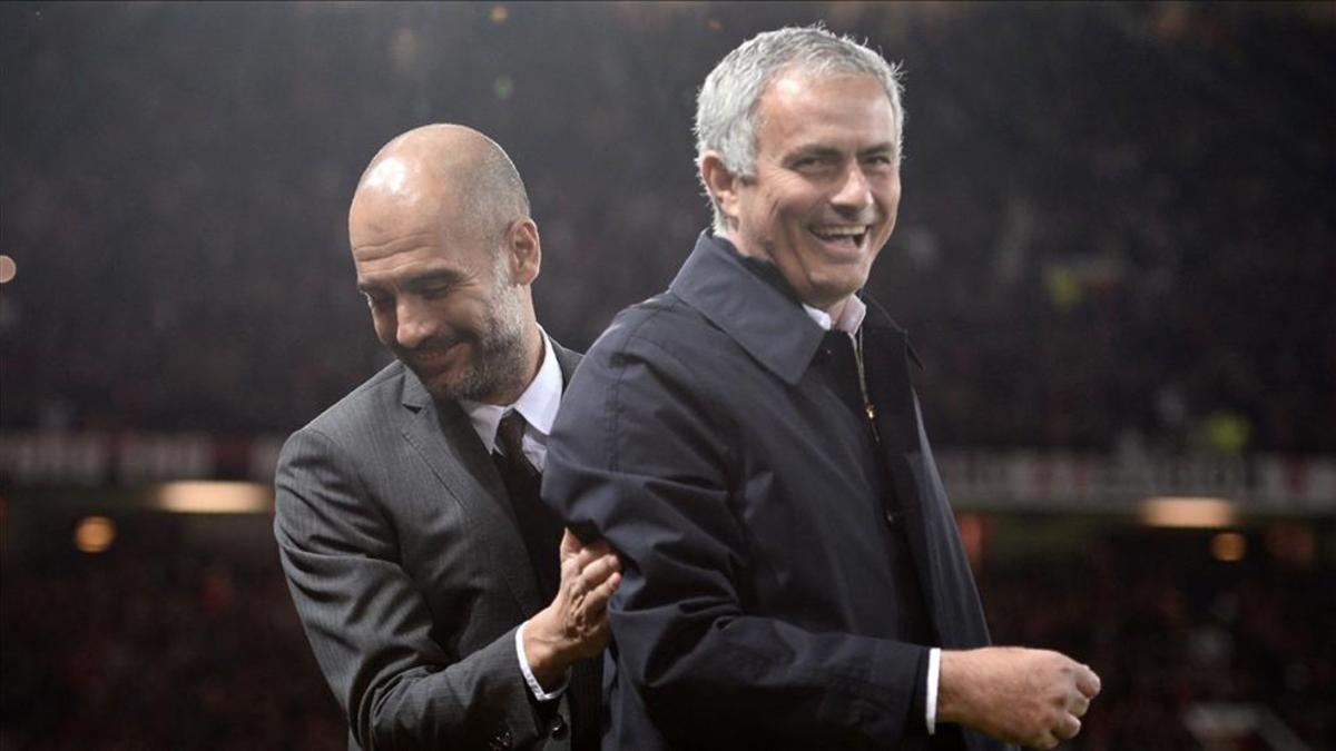 Pep y Mou pueden coincidir bastantes años en la localidad de Manchester