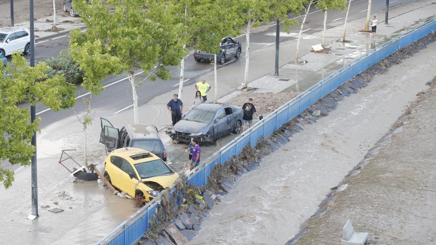 Les inundacions a Saragossa, en imatges