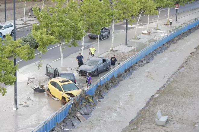 Les inundacions a Saragossa, en imatges