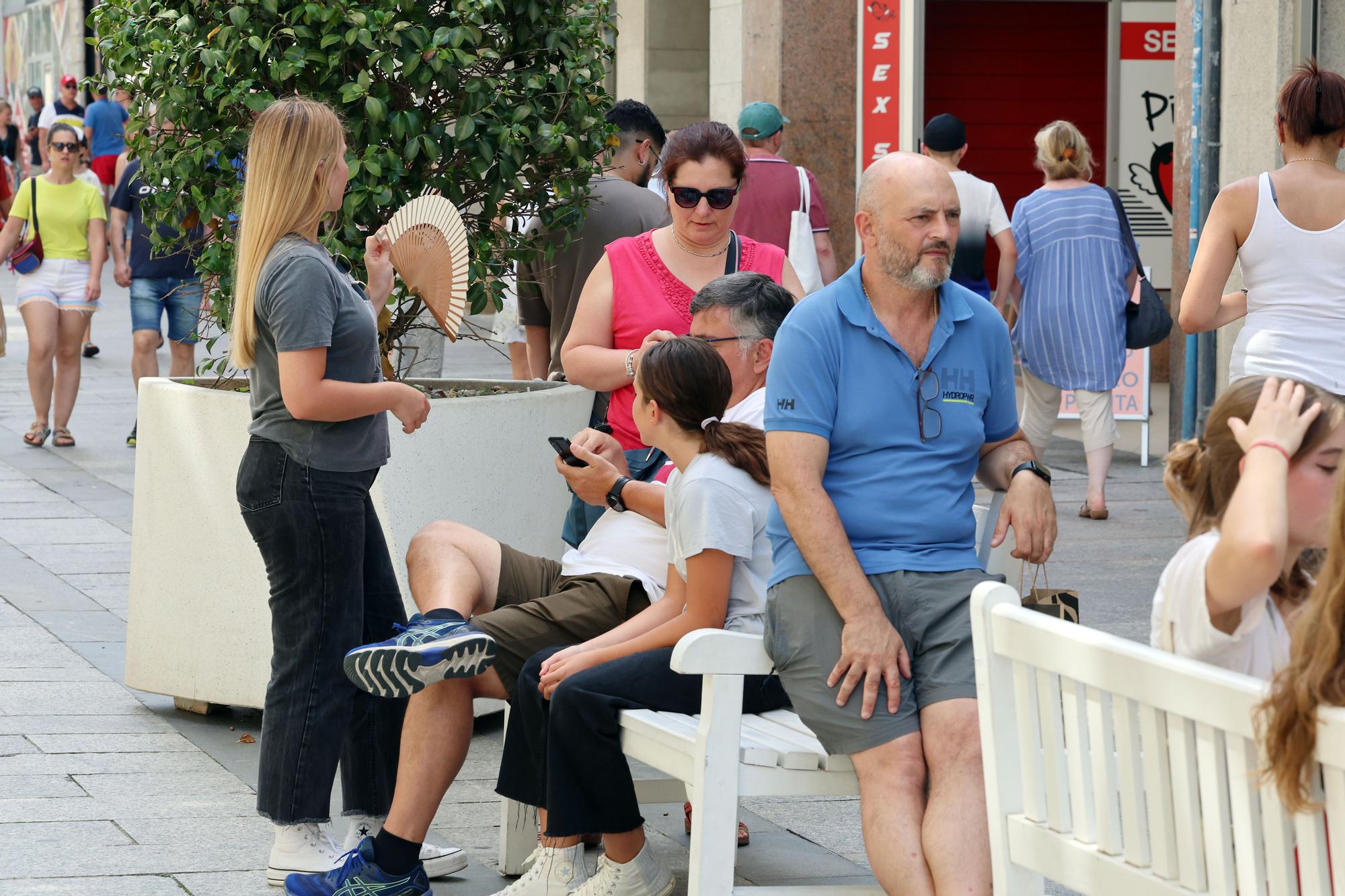 Vigo se derrite con el día más tórrido del verano