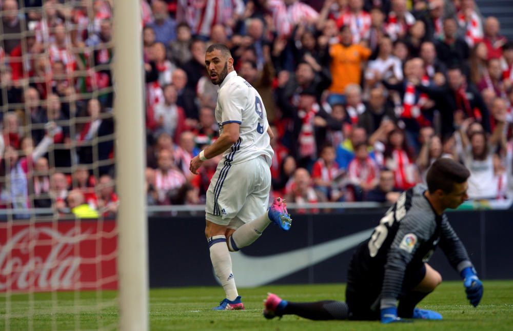 Las mejores imágenes del partido entre el Athletic y el Real Madrid en San Mamés.