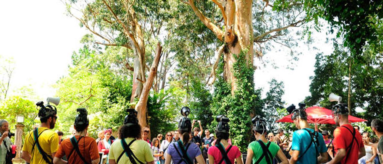 Actividad de creación de un audio-video sobre el paisaje y los sonidos de la isla de San Simón.