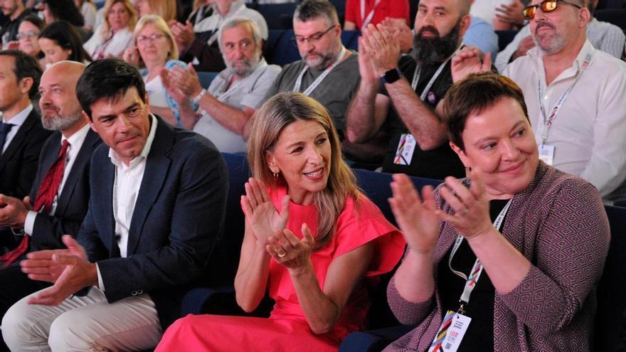 Yolanda Díaz pide en Extremadura a la patronal que 