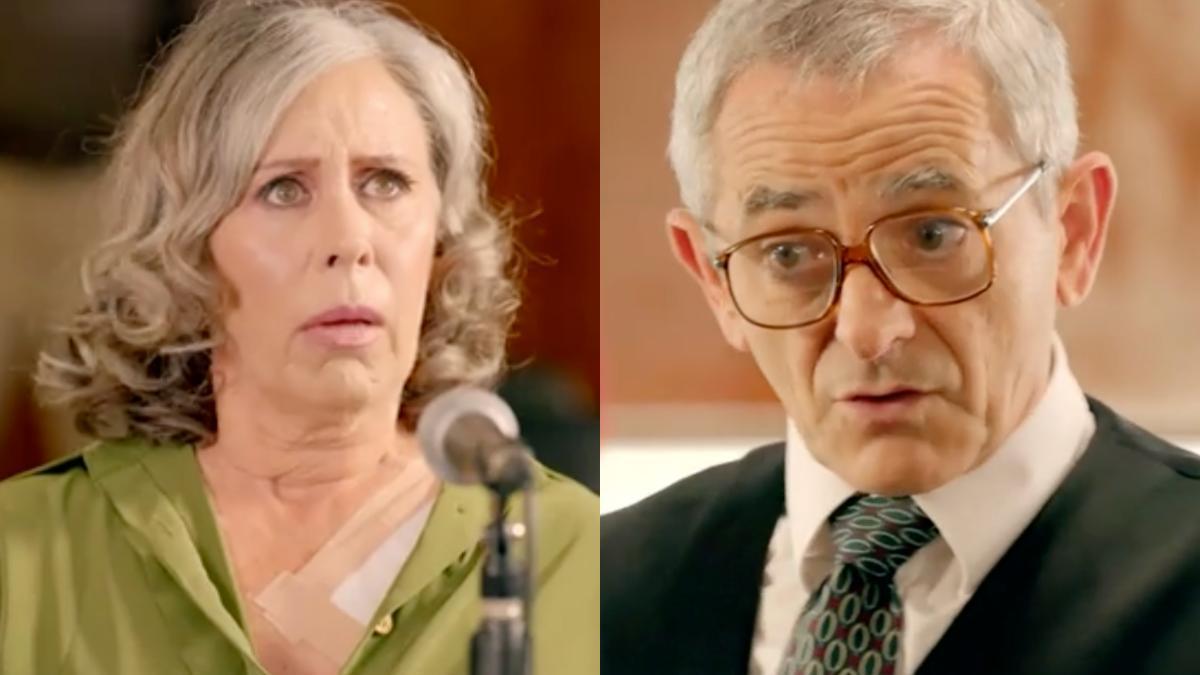 Elena (Miriam Díaz-Aroca) y Quintero (Iñaki Miramón) en 'Amar es para siempre'