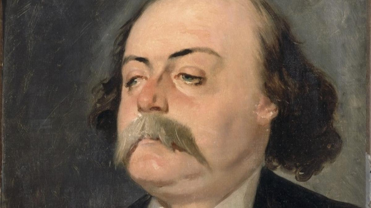 Gustave Flaubert, en un cuadro de Pierre François Eugène Giraud de 1856