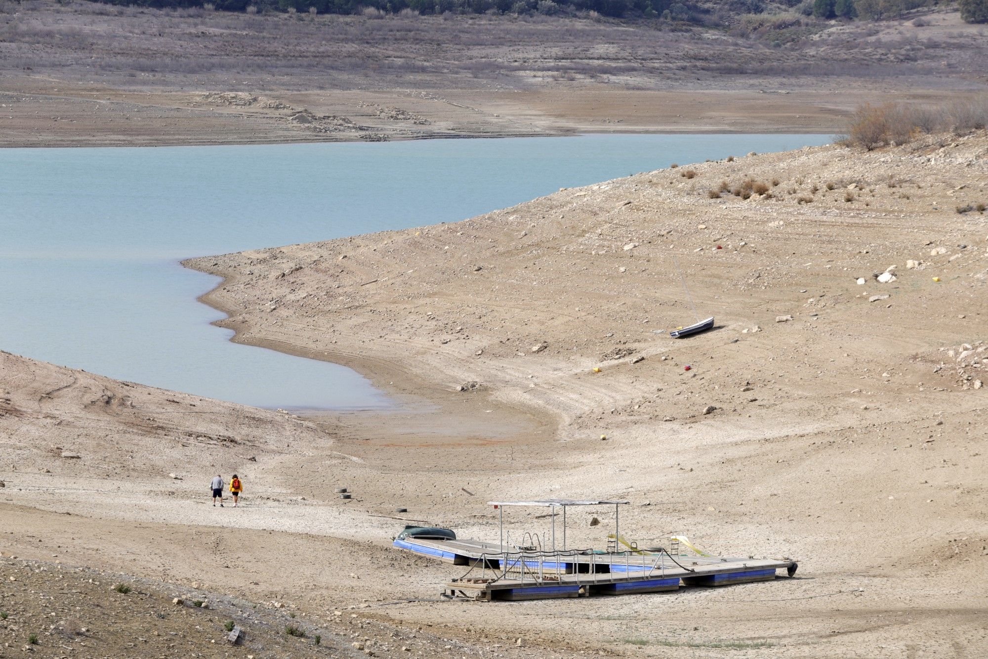 La dramática situación del pantano de La Viñuela