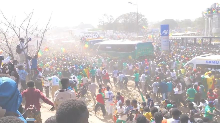 Copa de África: Locura en Dakar por el desfile de los 'Leones de Teranga'