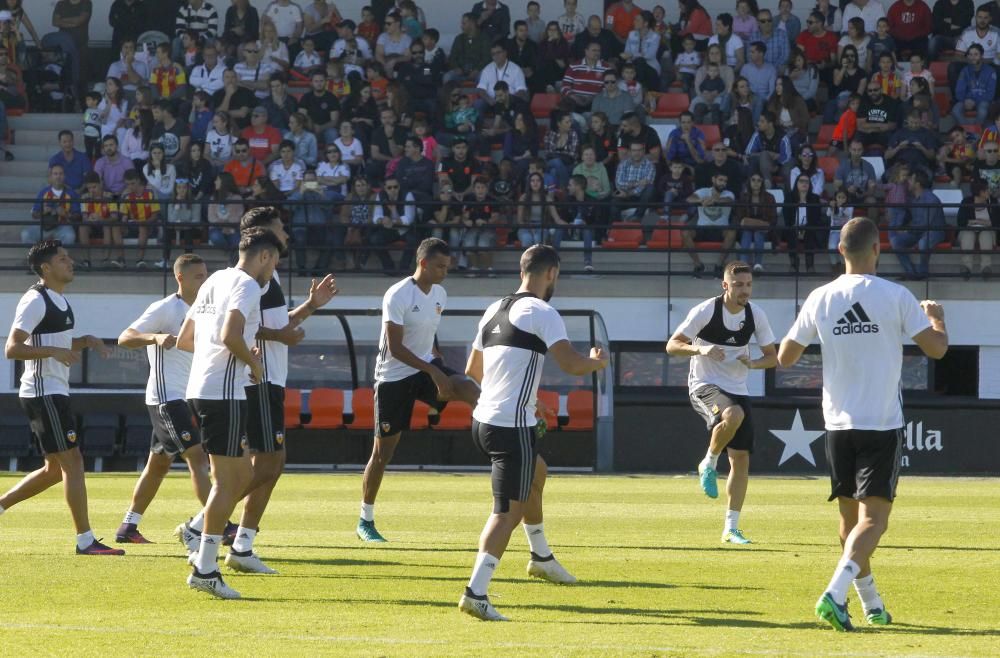 Espectacular entrenamiento del Valencia CF