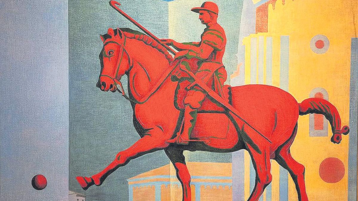 Caballo rojo 1997-98. Óleo/Lienzo. 130x160 cm.