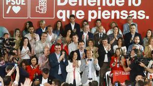 Pedro Sánchez en un mitin de precampaña de las elecciones municipales del 2023 en Córdoba.