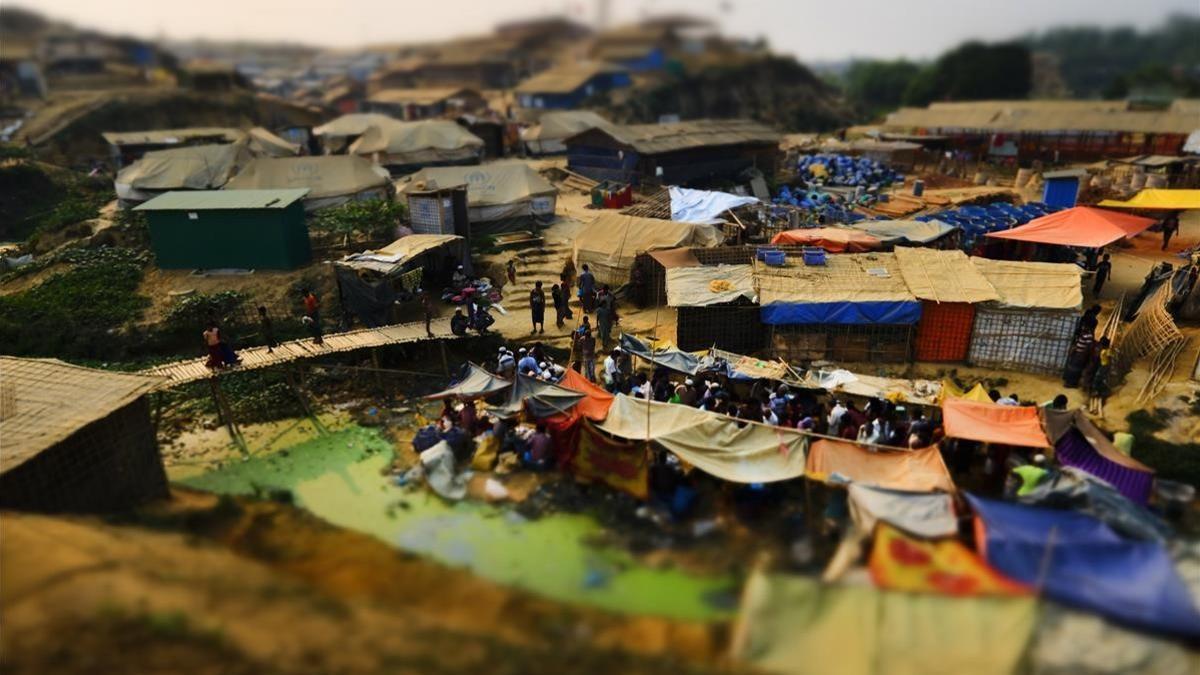 Campo de refugiados rohingyas en Bangladesh