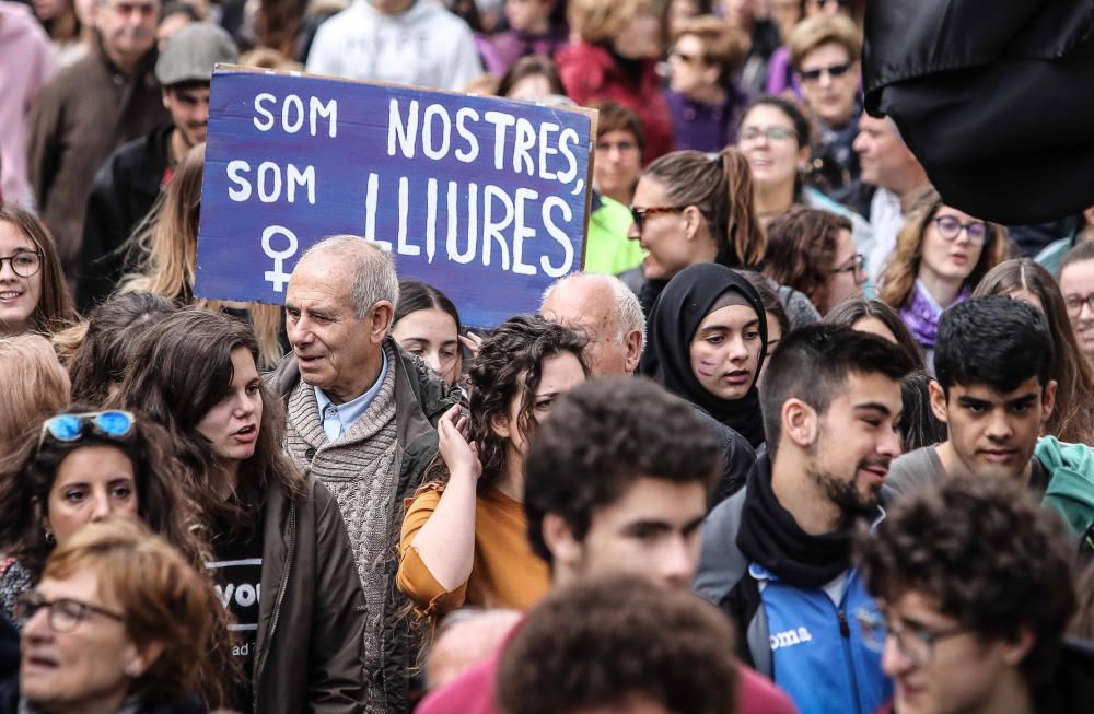 Manifestación del 8 de marzo en Alcoy.