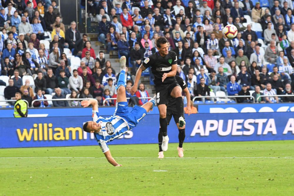 El Málaga CF consigue un trabajado punto en su visita a Riazor que pudo acabar en victoria pero también en derrota