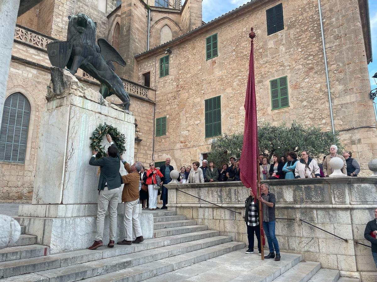 Uno de los actos en honor al patrón celebrados el año pasado en Sineu.