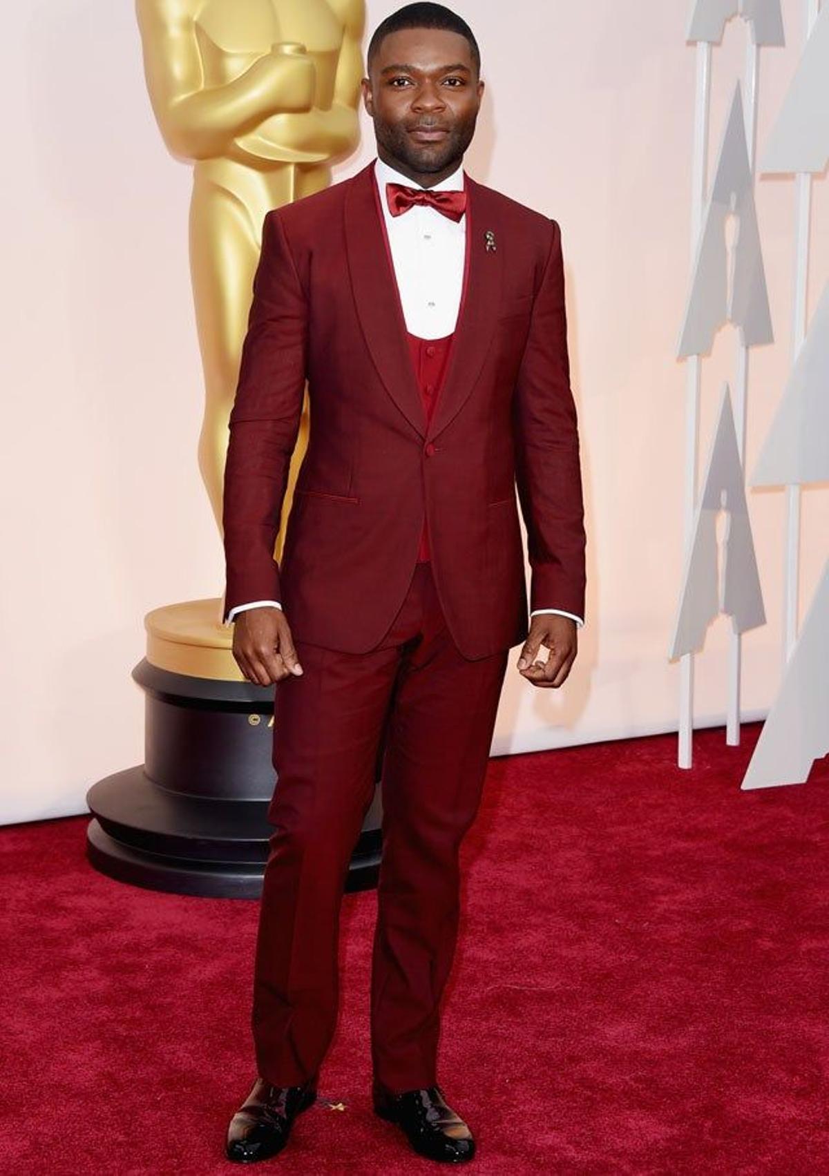 David Oyelowo en la alfombra roja de los Oscar 2015
