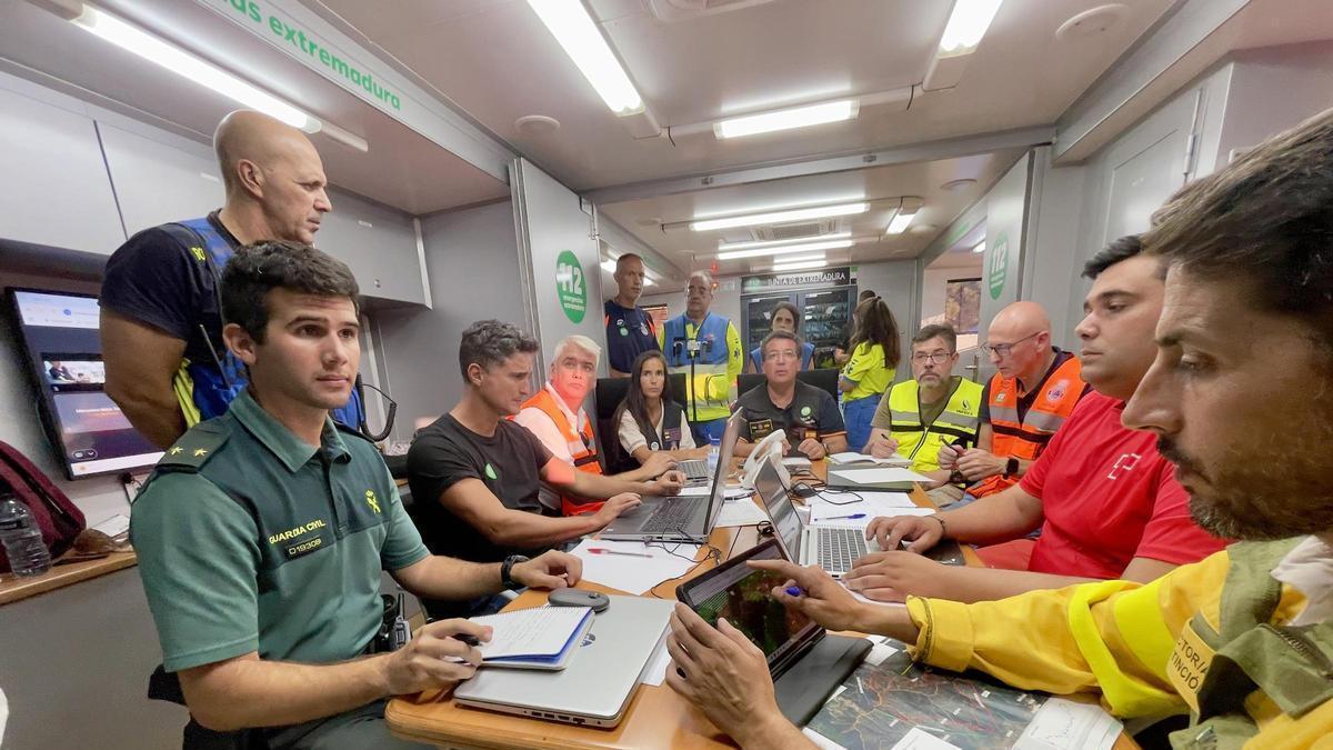 Reunión del Cecopi de las 20,00 horas del 20 de agosto de 2026 por el incendio en Las Hurdes (Cáceres)