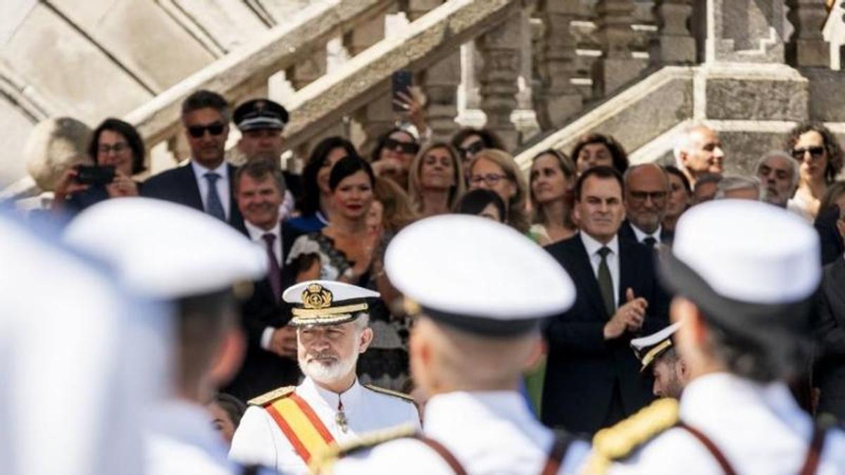 El rey Felipe, en un acto anterior en la Escuela Naval