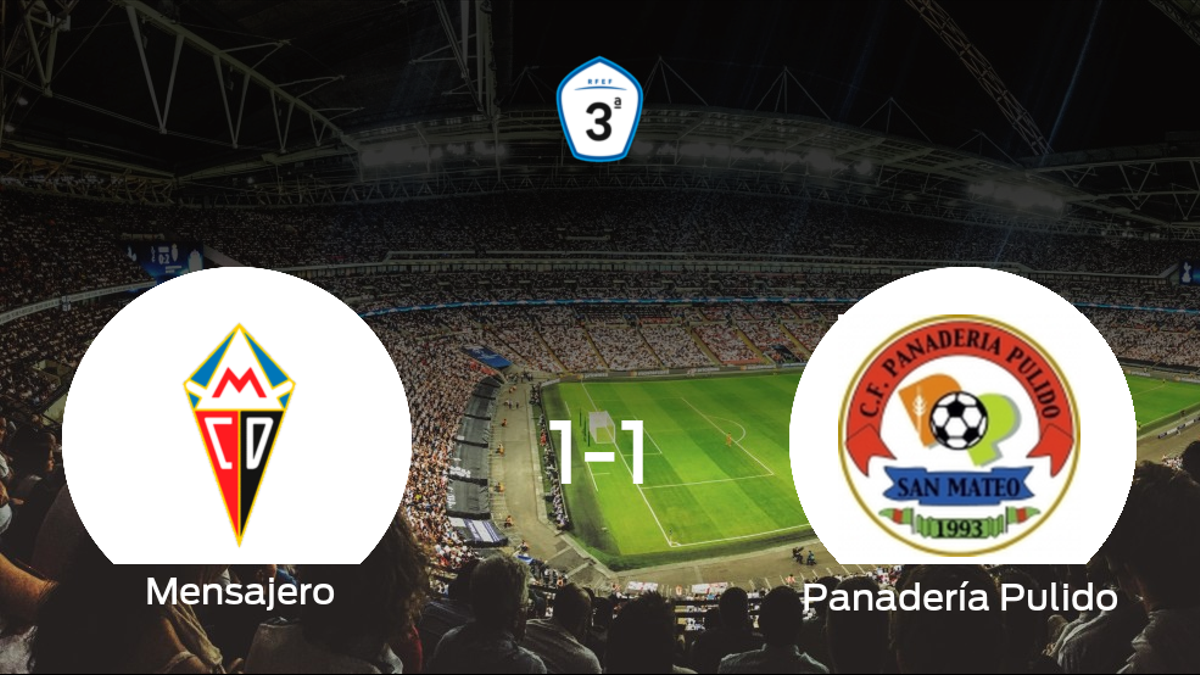 El Mensajero y el Panadería Pulido se reparten los puntos y empatan 1-1