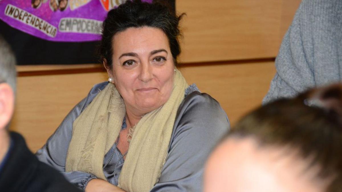 La concejala de Benestar Social, María Ortega, en un pleno.   | // G.N.
