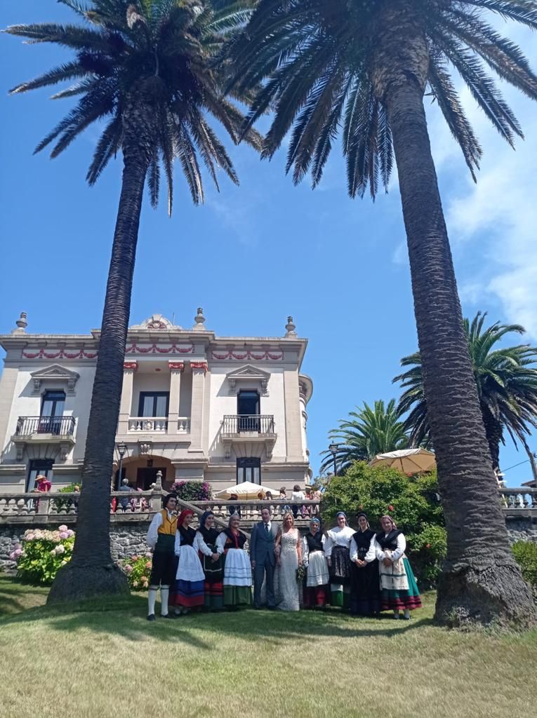 El palacete de indianos La Atalaya de Ribadesella, escenario de la boda de la ovetense Ana Bances y el bilbaíno Ramón Córdoba