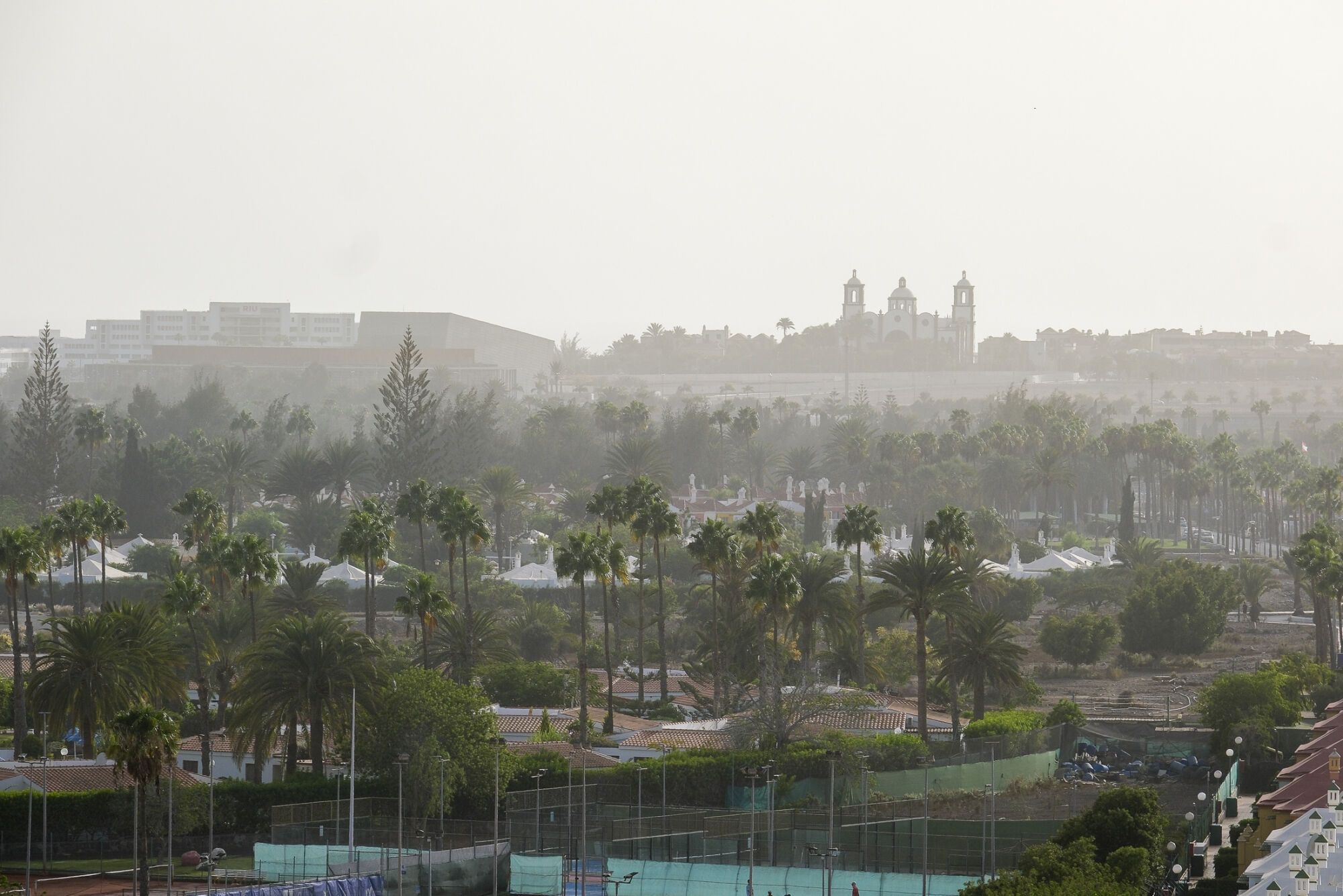 Calima en la zona de Maspalomas (16/09/25)