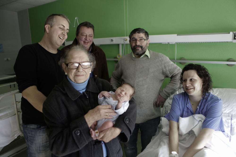 Nicolás, el primer nacimiento del año en Asturias