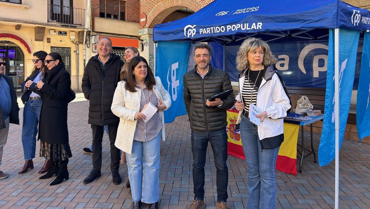 El número dos del PP a las Cortes, José Luis Barrigón Vega, en un acto esta mañana en Santa María.