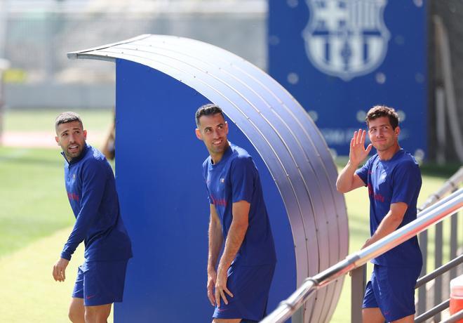 Las divertidas anécdotas del último entrenamiento del Barça